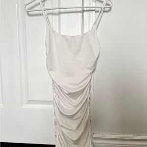 Lucy In The Sky sparkling ruched white dress